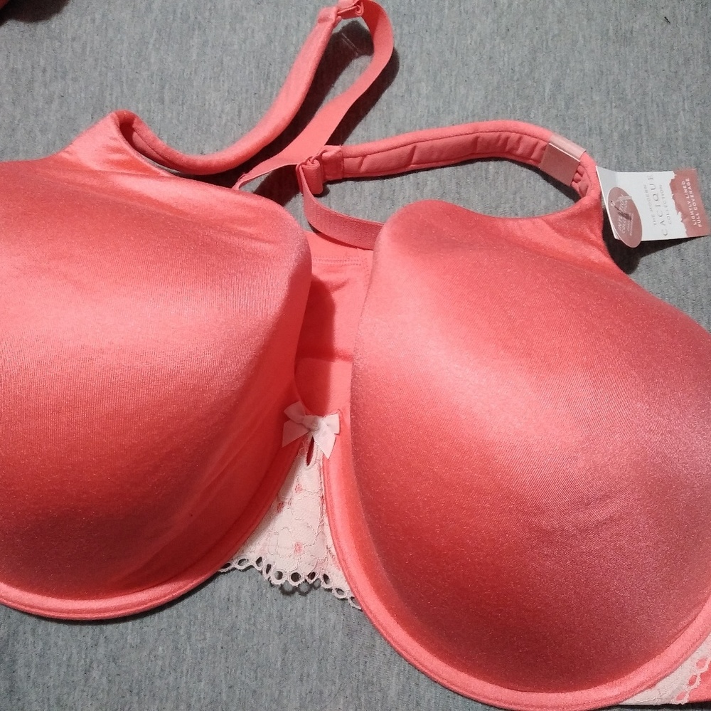 New Cacique bra sz 46 DDD pink padded underwire